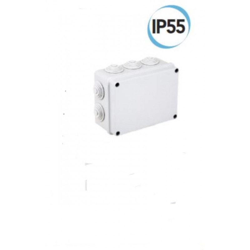 Wall junction box 150 x 110 x 70 mm Electraline gray 60555