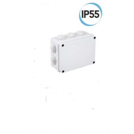 Wall junction box 150 x 110 x 70 mm Electraline gray 60555