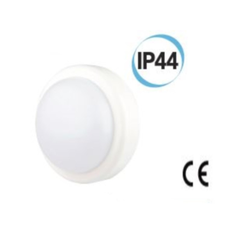Runde LED-Außenlichthalter D 197 weiße Farbe Electraline 65006