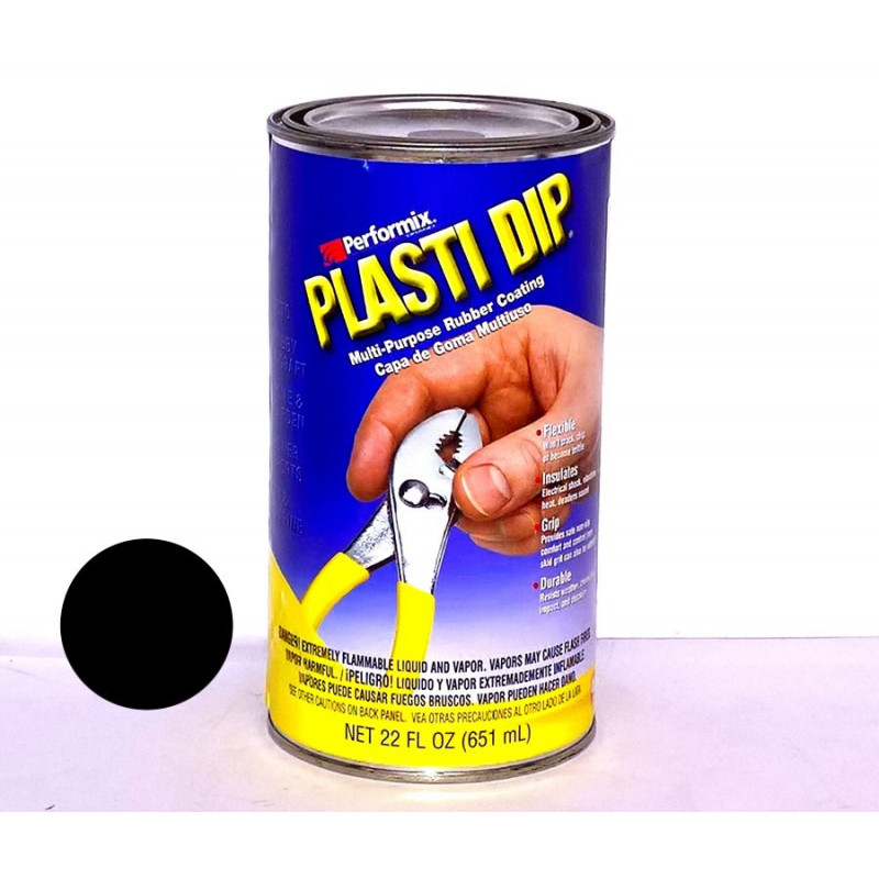 Plasti Dip® de caucho líquido negro Tarro de 650 ml Resistencia a
