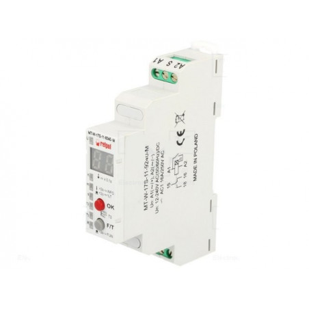 Minuterie électronique numérique multifonction 0,1s-99h 12-240V AC DC relais SPDT 10A