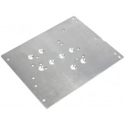 Soporte de placa de metal 130 x 104 mm para conmutar fuentes de alimentación en caja de metal