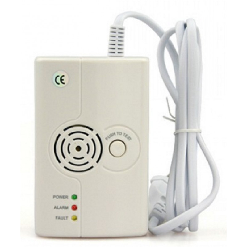 Methane and LPG gas leak detector with 75db siren and FR575 wireless tx