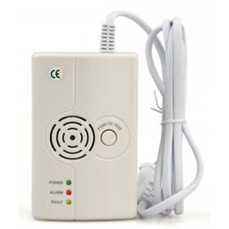 Methane and LPG gas leak detector with 75db siren and FR575 wireless tx