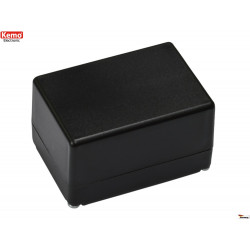 Mini bac plastique noir 72x50x42 mm ouverture 4 vis