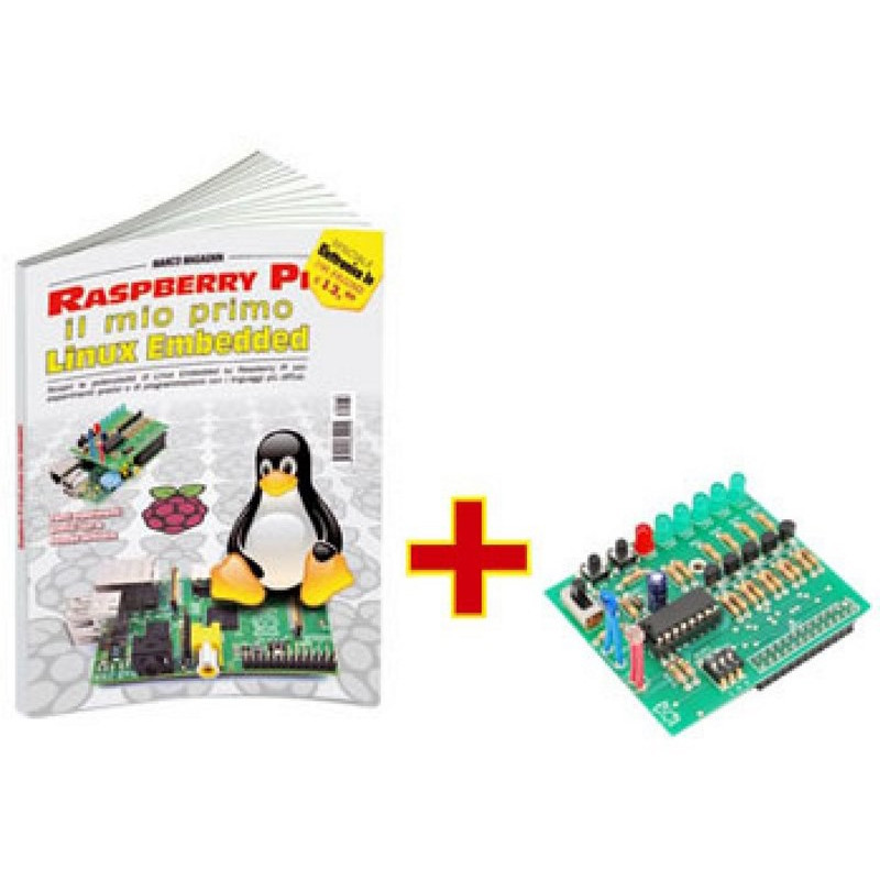 Livre "Raspberry PI ... premier Linux embarqué" + Tutoriel Shield FT1060M RASPBOOK1