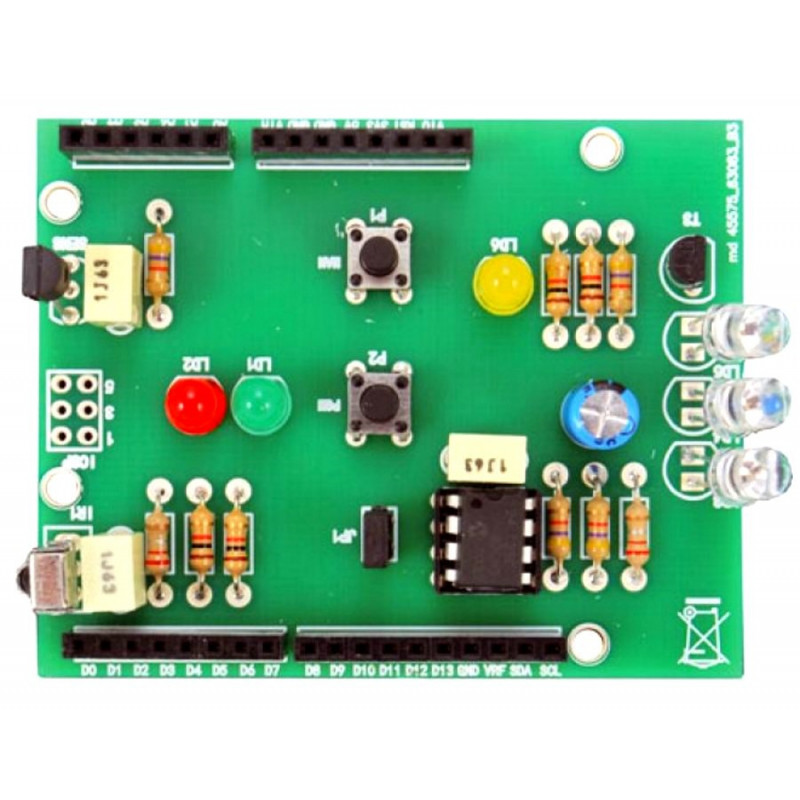 ArdIR Shield KIT with TX RX infrared universal remote control for Arduino