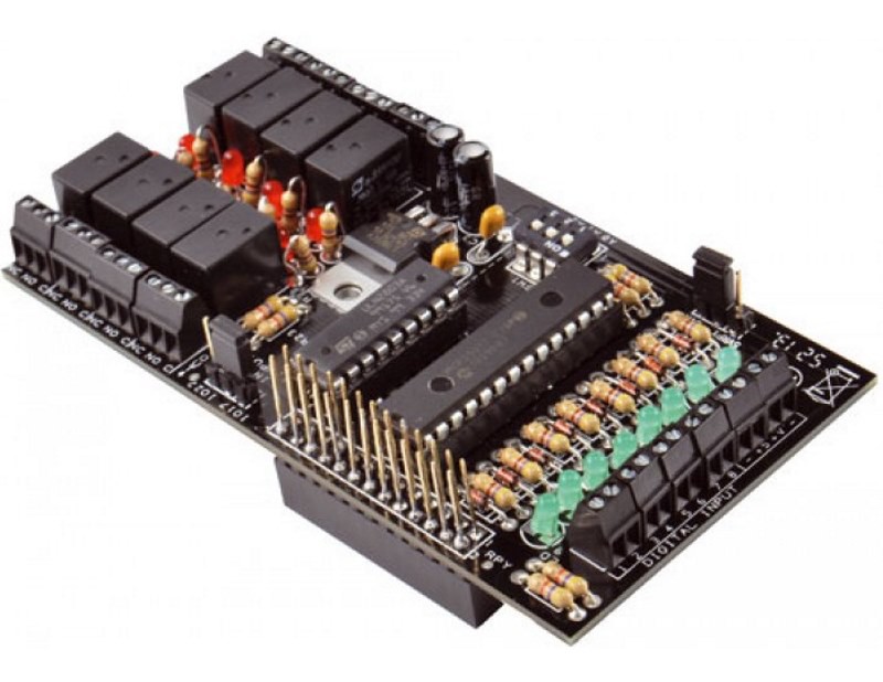 Kit de expansión I2C I2C IO 8 IN + 8 OUT Relé para Raspberry PI