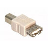USB adapter from type A female plug to type B male plug