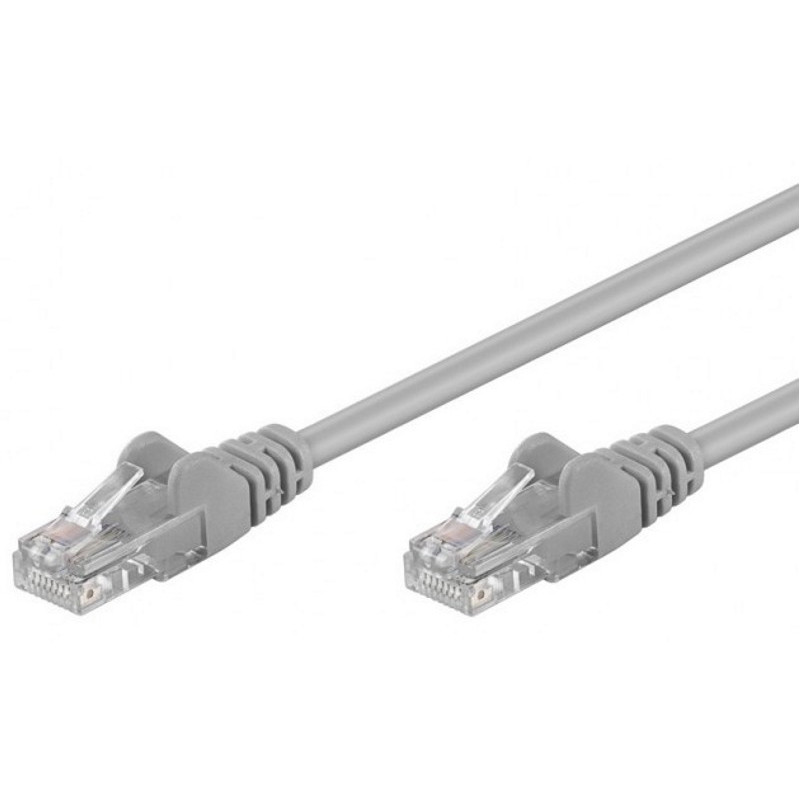 Netzwerkkabel RJ45 Patch CCA Cat.5e Grau UTP 2m