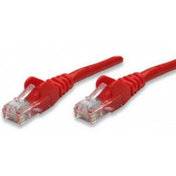 Network cable RJ45 Patch in CCA Cat. 6 Red UTP 2 mt