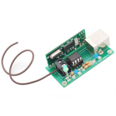 RECEPTOR USB DECODIFICADOR MANDO A DISTANCIA RF 433,92MHz PC, integrado, Raspberry PI