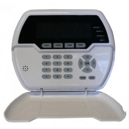 Wireless display keypad for remote control of Defender burglar alarm units