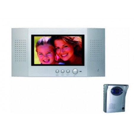Videcitofono a colori schermo piatto LCD 7” due fili Electraline 59224