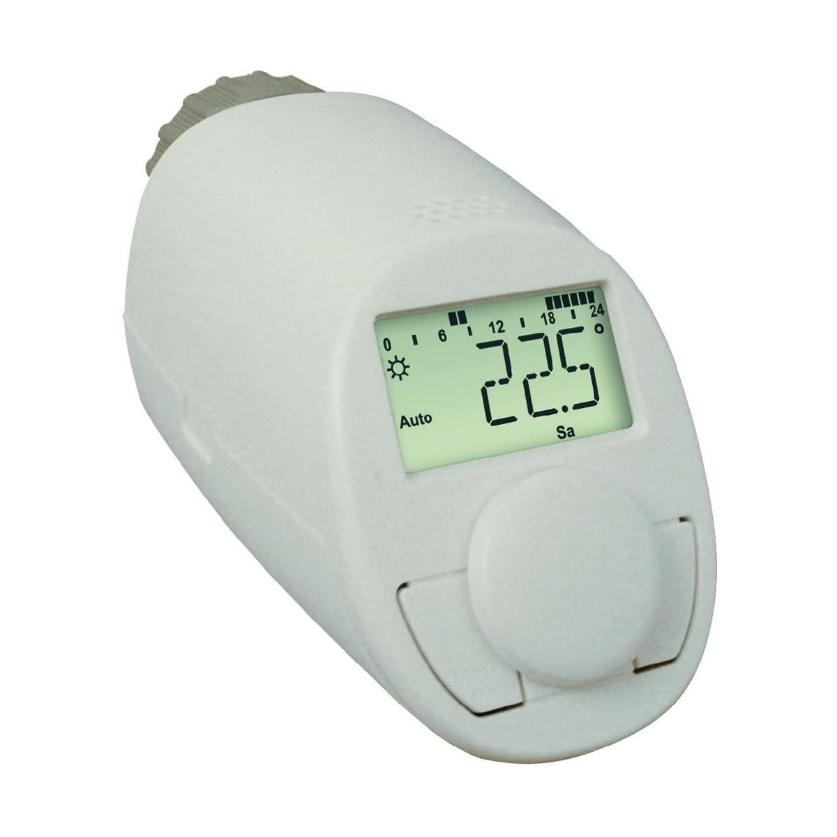 Tête thermostatique N numérique chrono thermostat radiateur écran LCD  batterie