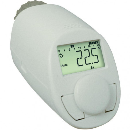 Tête thermostatique N numérique chrono thermostat radiateur écran LCD batterie