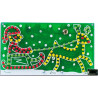 MONTÉ Père Noël sur traîneau animé 126 LED circuit de batterie 9 12V DC