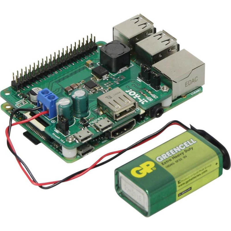 Bouclier pour alimentation Raspberry PI 6-61V DC Fonction UPS de batterie automatique