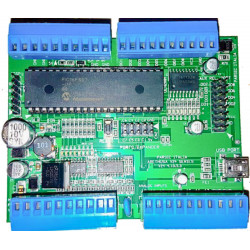 V24 SMD PIC Micro 40-Pin-Entwicklungskarte 16F887 mit 32 USB-Kommunikations-E / A.