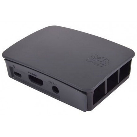 Case contenitore ufficiale Raspberry PI 3 mod B NERO coperchio removibile
