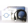 Convertisseur série USB avec puce FTDI compatible DB-9 RS232