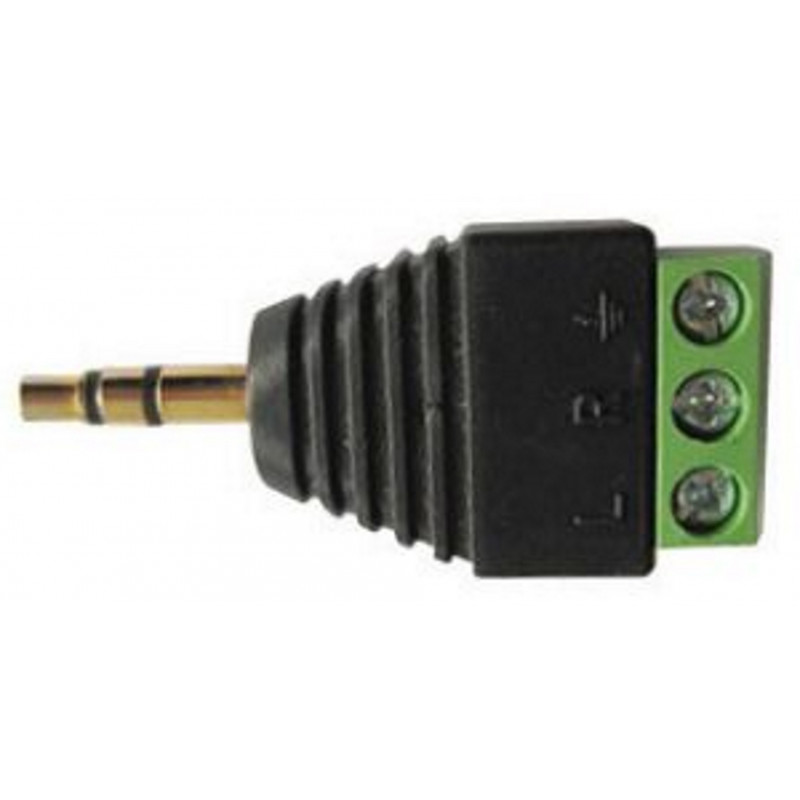 3.5MM STEREO JACK PLUG ADAPTER TO SCREW TERMINALS