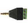 3.5MM STEREO JACK PLUG ADAPTER TO SCREW TERMINALS