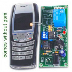 KIT Remote control GSM telephone light display signaling call relay output