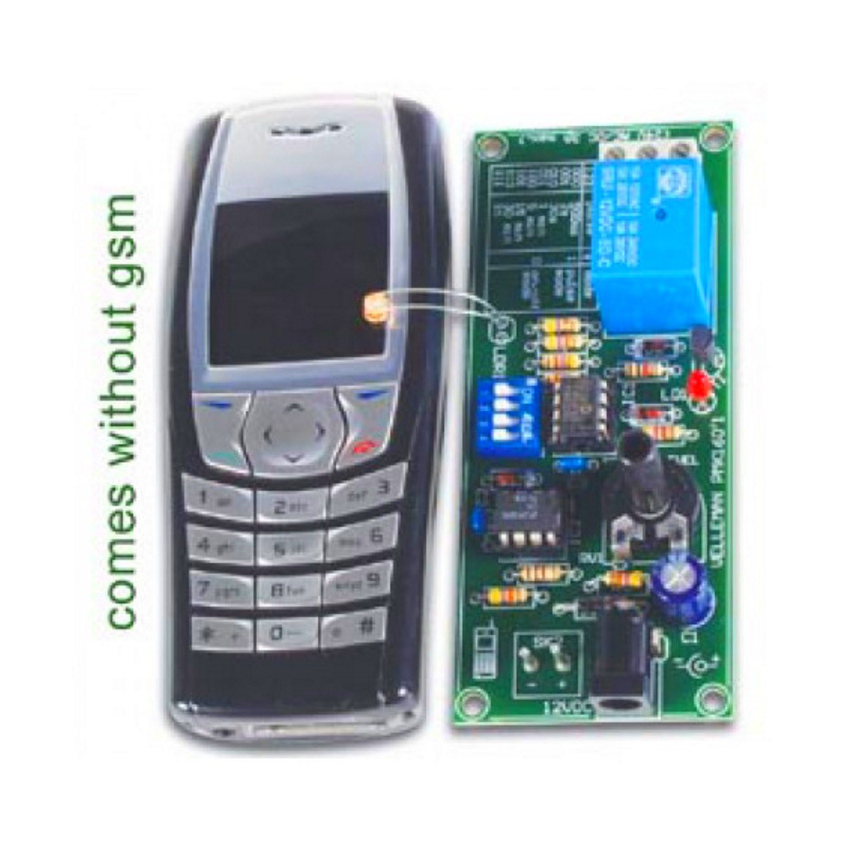 KIT Controllo remoto telefono GSM luce display segnalatore chiamata uscita  relè