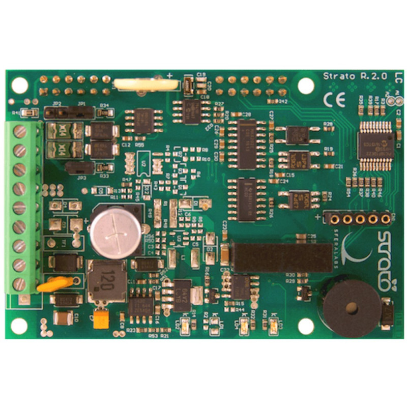 Strato PI BASE Shield Raspberry PI 2,3 RTC, RS232/485, PSU 9-28VDC, watchdog
