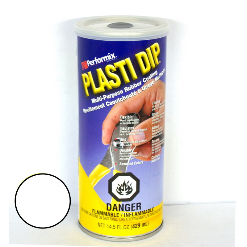 White Liquid Rubber 429ml Plasti Dip® jar UV and atmospheric resistance