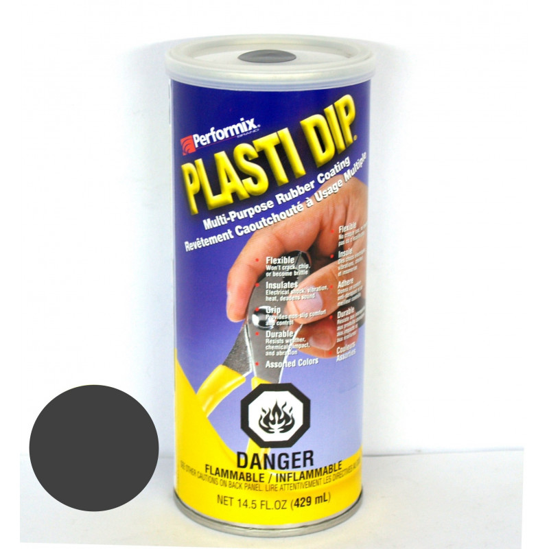 Caoutchouc liquide gris métallisé Pot Plasti Dip® de 429 ml Résistance aux UV et à l'atmosphère