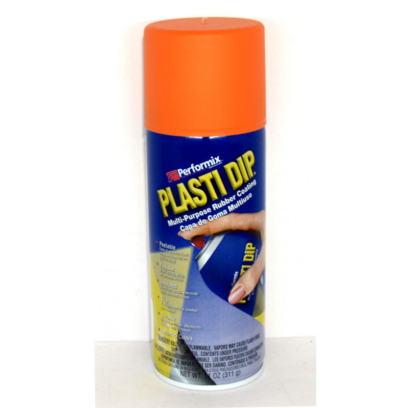 Caoutchouc liquide en spray orange Plasti Dip® 325ml Résistance aux UV et à  l'atmosphère