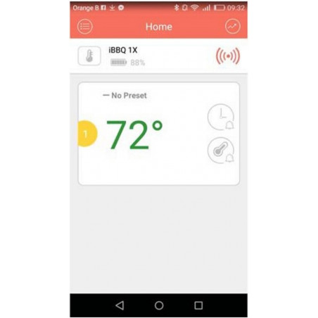 Sonde de thermomètre sans fil pour smartphone Bluetooth APP Android iOs de barbecue