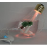Umidificatore diffusore aroma USB a forma di lampadina luce LED multicolore