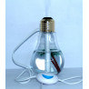 Umidificatore diffusore aroma USB a forma di lampadina luce LED multicolore