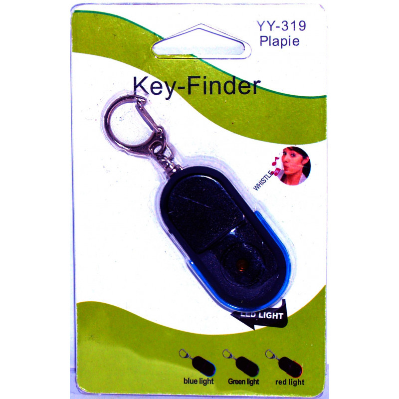 Trouvez des clés de porte-clés sifflet avec son et LED clignotante KEY FINDER