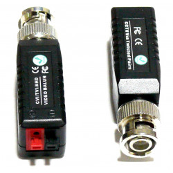 Video balun pair to connect AHD CVI TVI cameras with twisted UTP cable