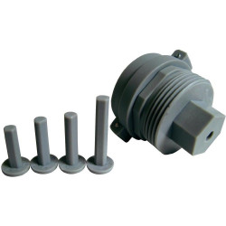 Adaptador universal para válvula de radiador M28 x 1,5 mm para cabezal termostático