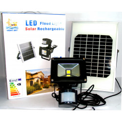 LED spotlight with sensor photovoltaic panel 10W 20W warm cold
