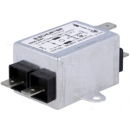 EMI anti-interference mains filter for 250V 6A electronic electrical devices