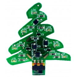 SMD CHRISTMAS Tree KIT 7 bright LEDs with Mini USB power supply or CR2032 battery