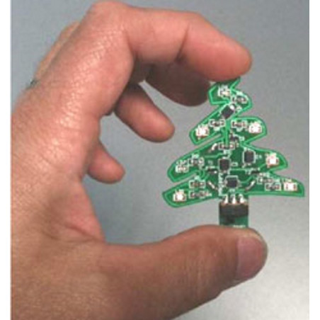 SMD CHRISTMAS Tree KIT 7 LED lumineuses avec alimentation Mini USB ou pile CR2032