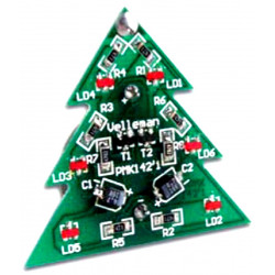 KIT de árbol de Navidad SMD 6 LED brillantes con pilas CR2032