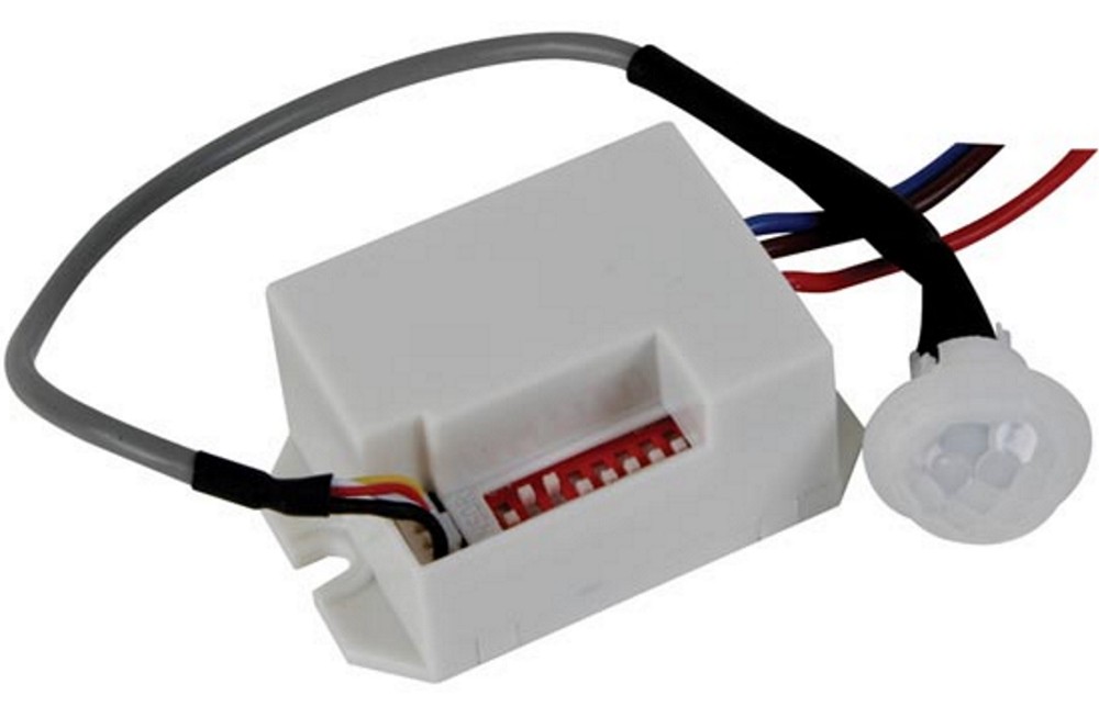 Mini sensore movimento PIR 12V DC crepuscolare timer interruttore 30V 2,5A  MAX