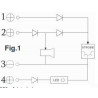 SIRENA de alarma 110dB CON estroboscopio multifunción ROJO INTERMITENTE 6-15V DC