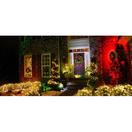 GREEN AND RED OUTDOOR WALL LASER STAR GAMES PROJECTOR