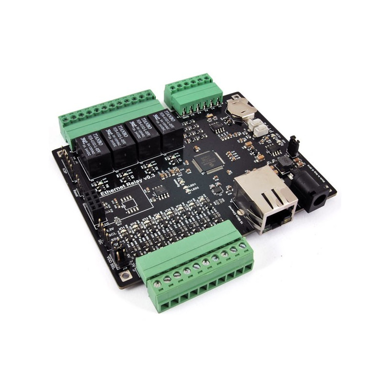 ETHERNET BOARD 4 RELAYS 5 A, 8 DIGITAL I / O AND 4 ANALOG INPUTS