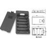 6 AA R6 batteries container with door and output on 150mm conductors