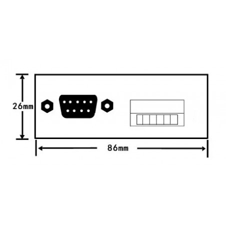 Convertitore LAN Ethernet Seriale RS232 RS485 RS422 emulatore COM TCP ATC-1200